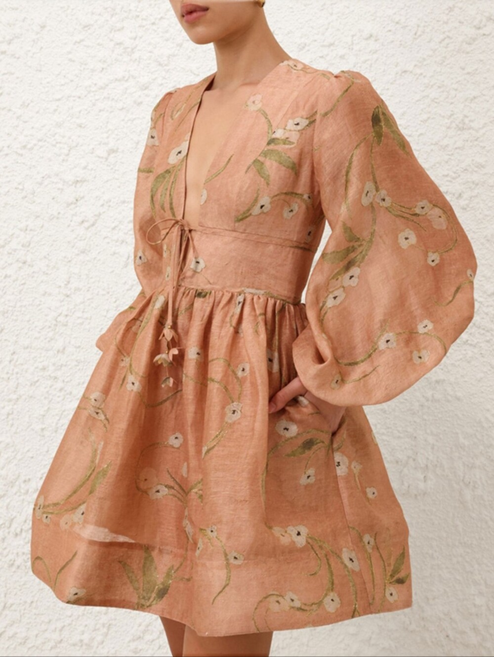 ZIMMERMANN Illuminate Drawn mini dress 0P